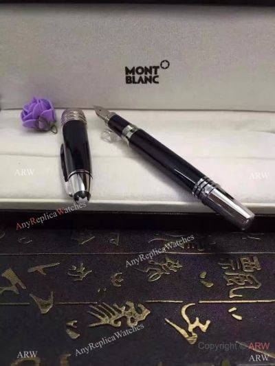 Fake Montblanc John F. Kennedy Special Edition BLACK Fountain Pen 2016
